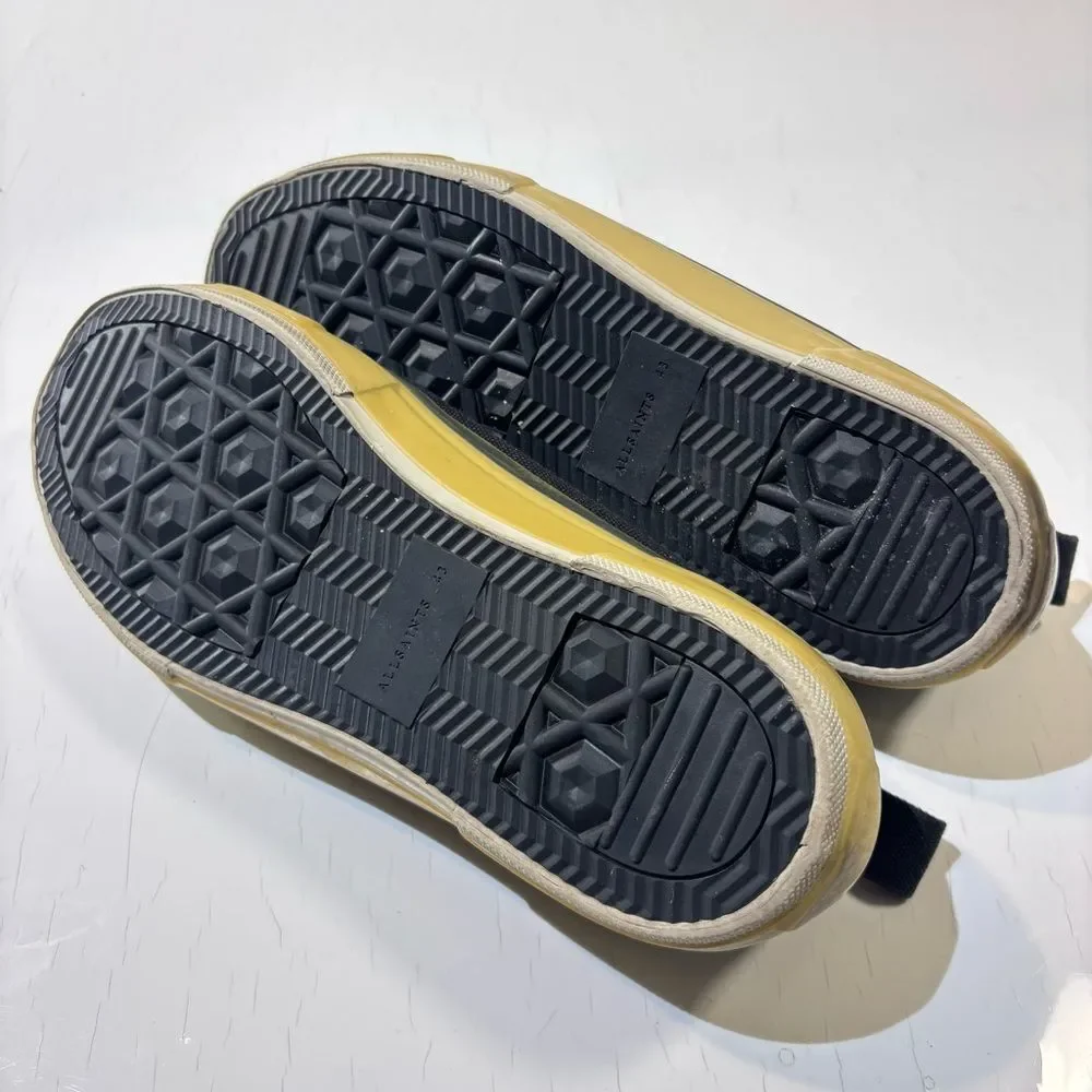 All Saints Jaxon Low Black Men's Sneakers - 10